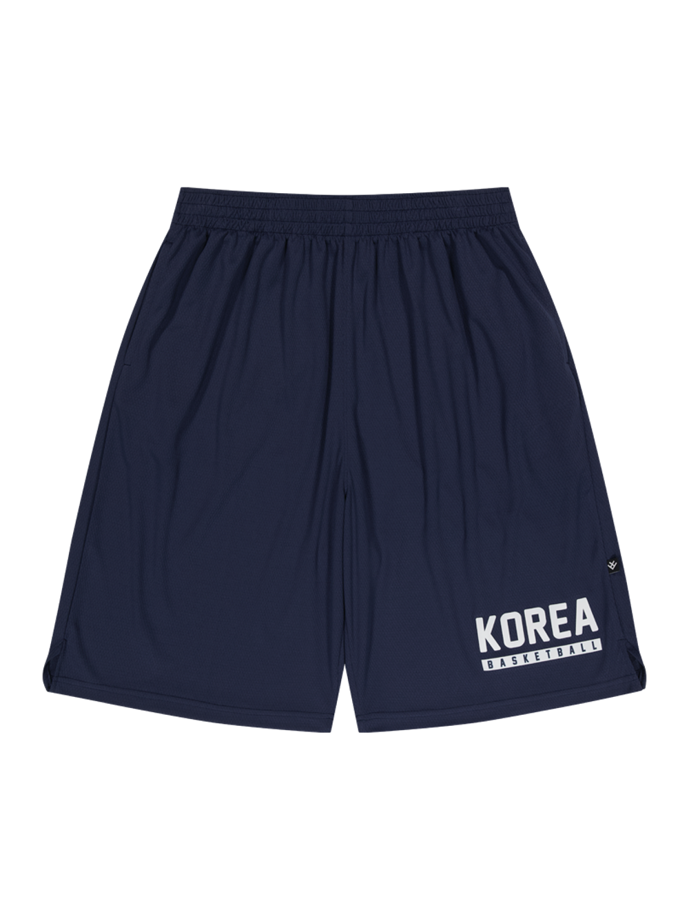 버저비터 코리아 텍스트 쇼츠 팬츠, 네이비 (BUZZERBEATER Korea Text Short Pants, Navy)